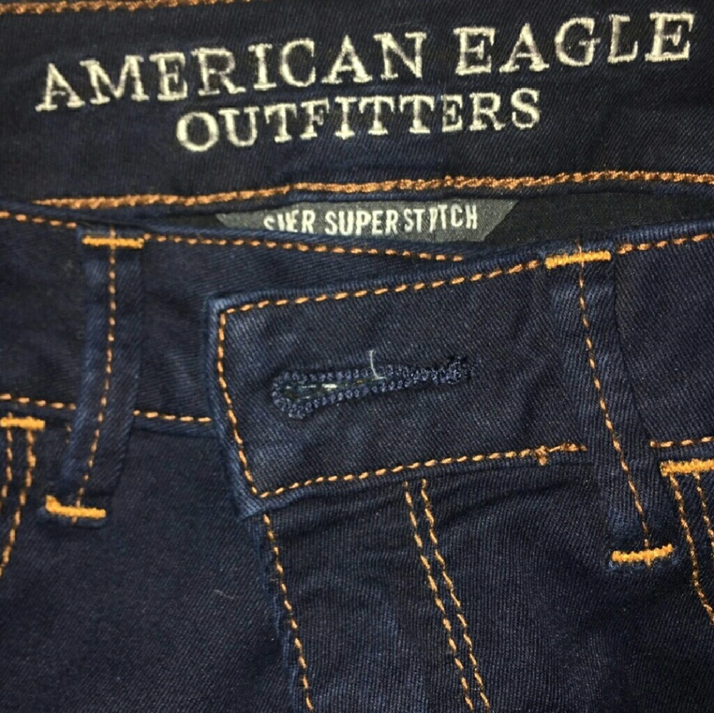 American Eagle Blue Jeans-Super super stretch